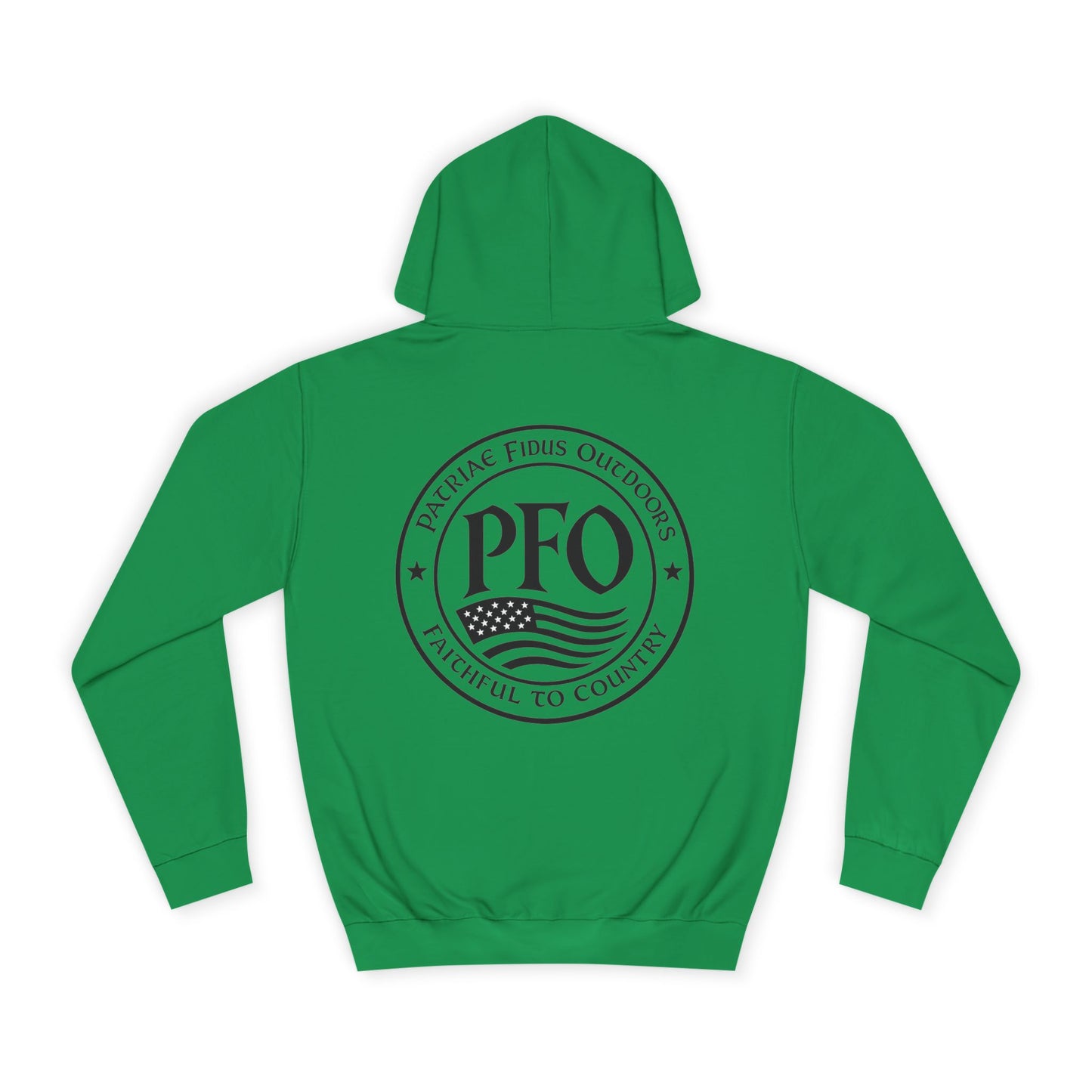 PFO College Hoodie – Vintage Campus Seal Pullover