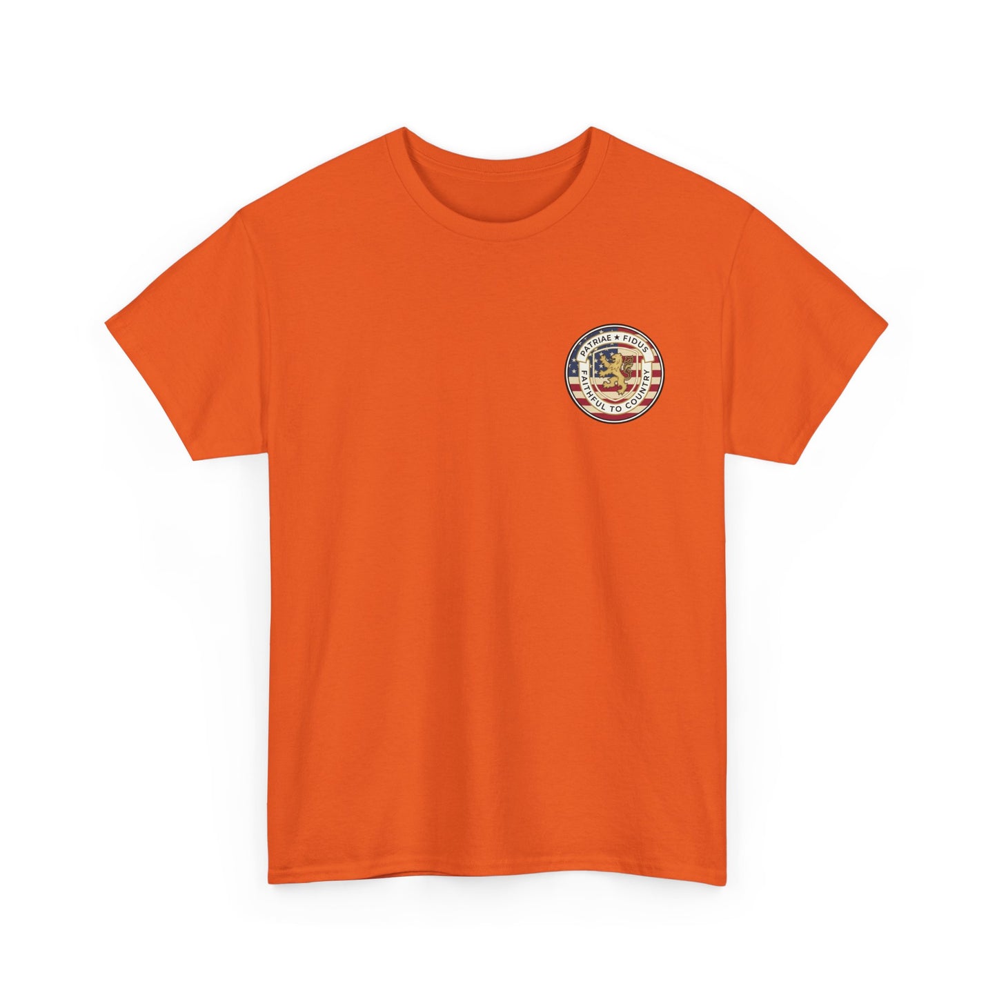 Patriotic "Patriae Fidis" American Flag - Eagle Graphic  T‑Shirt