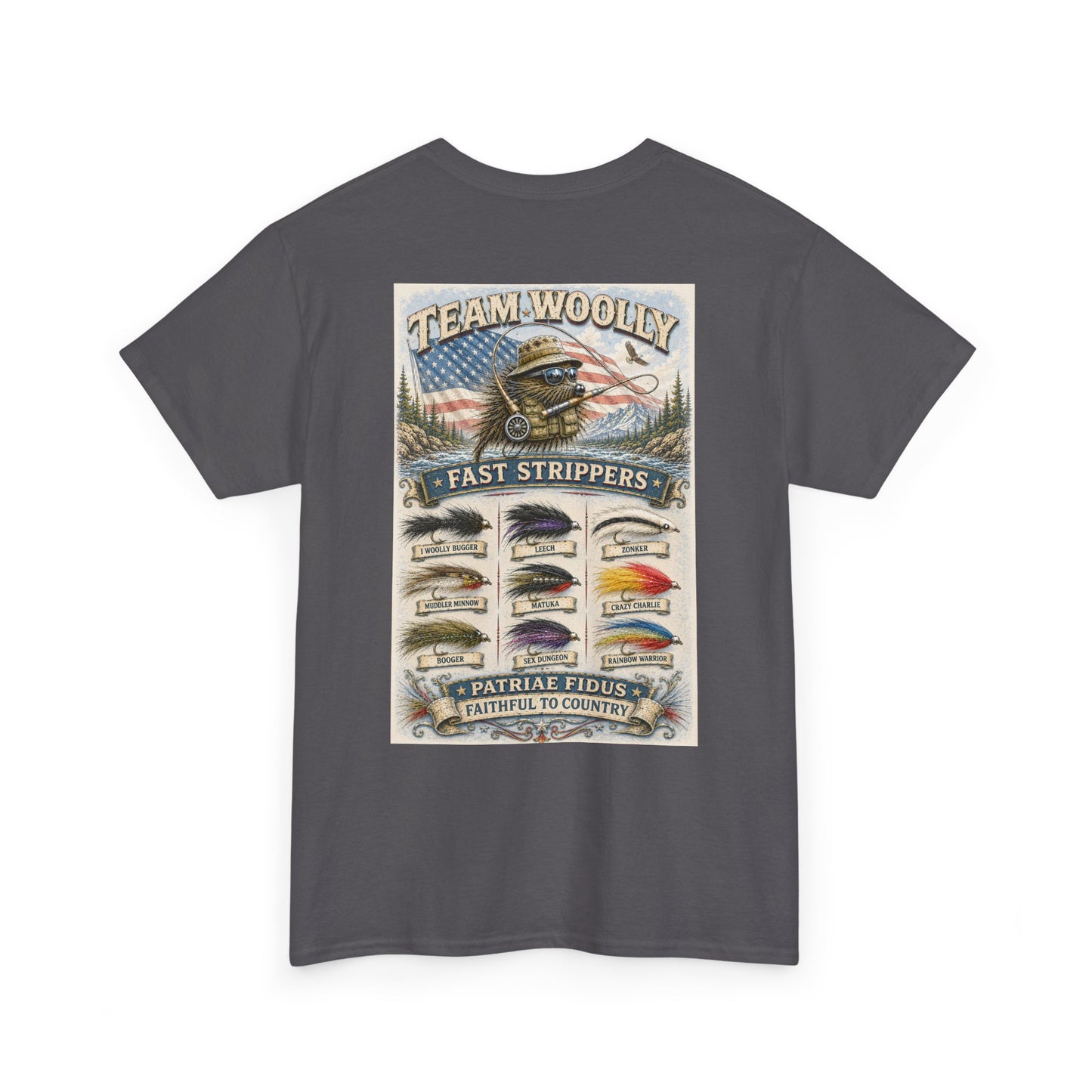 Team Woolly Streamer Collection T-Shirt: (Fast Strippers)