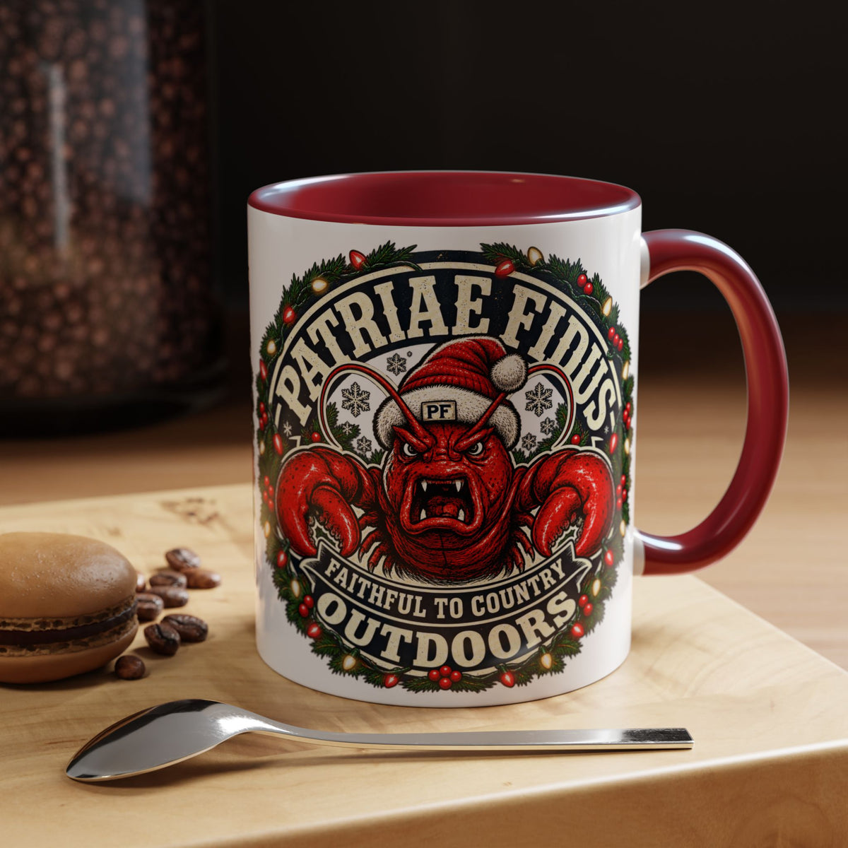 Coffee Mug - 'Patriae Fidus' Holiday Outdoors Kraken Design