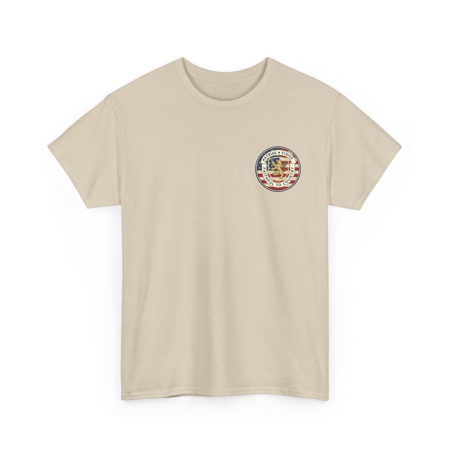 Patriotic "Patriae Fidis" American Flag - Eagle Graphic  T‑Shirt
