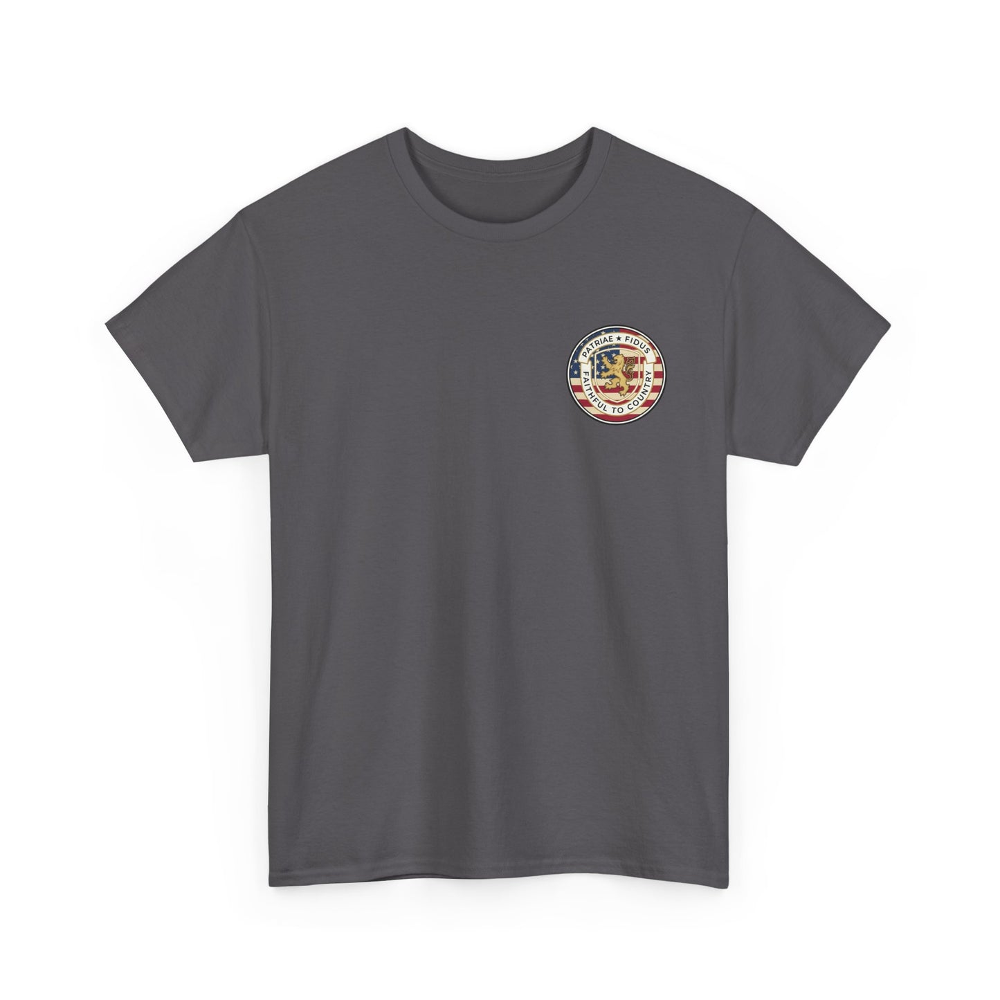 Patriotic "Patriae Fidis" American Flag - Eagle Graphic  T‑Shirt