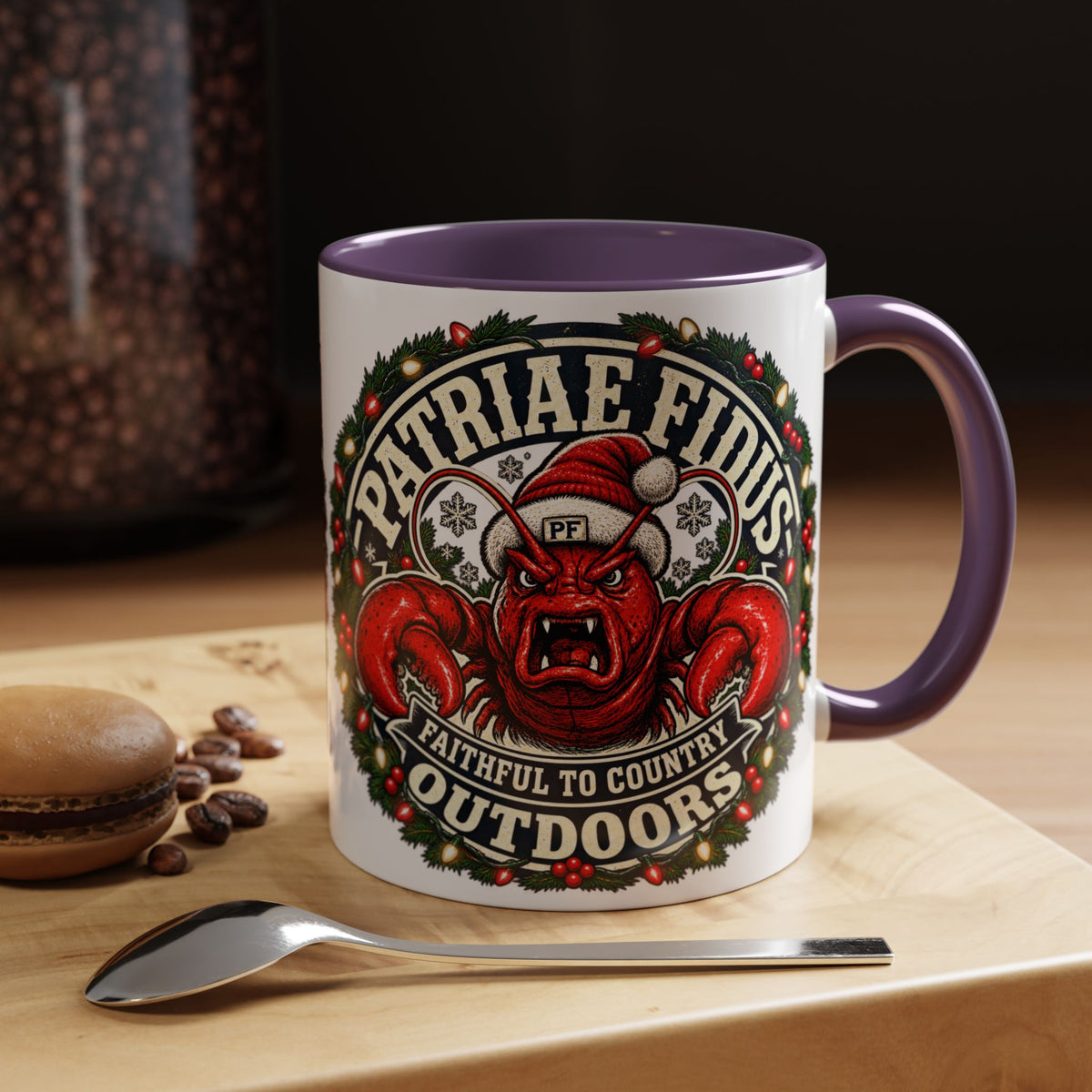 Coffee Mug - 'Patriae Fidus' Holiday Outdoors Kraken Design
