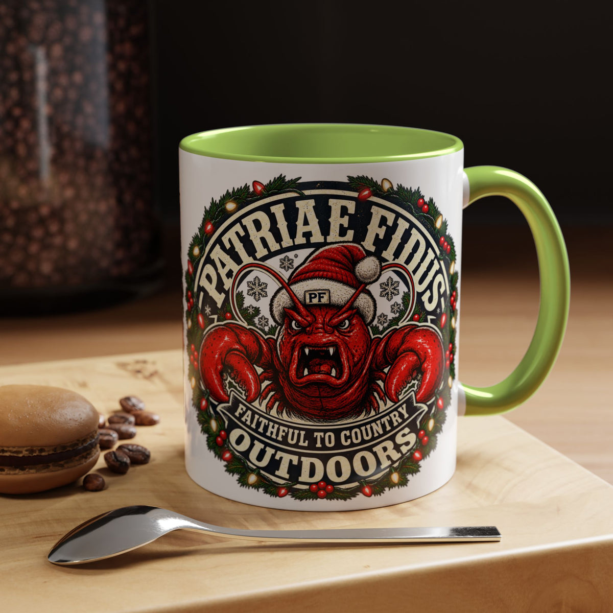 Coffee Mug - 'Patriae Fidus' Holiday Outdoors Kraken Design