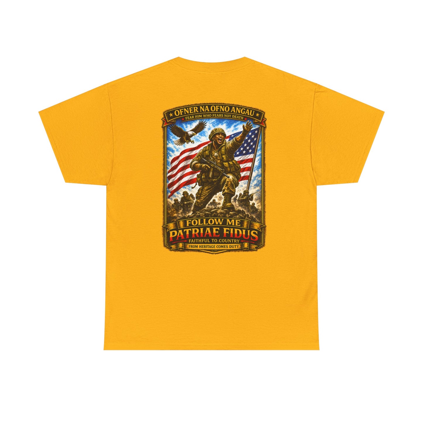 Iron Mike "Follow Me, Patriæ Fidus" Military Tribute T-Shirt