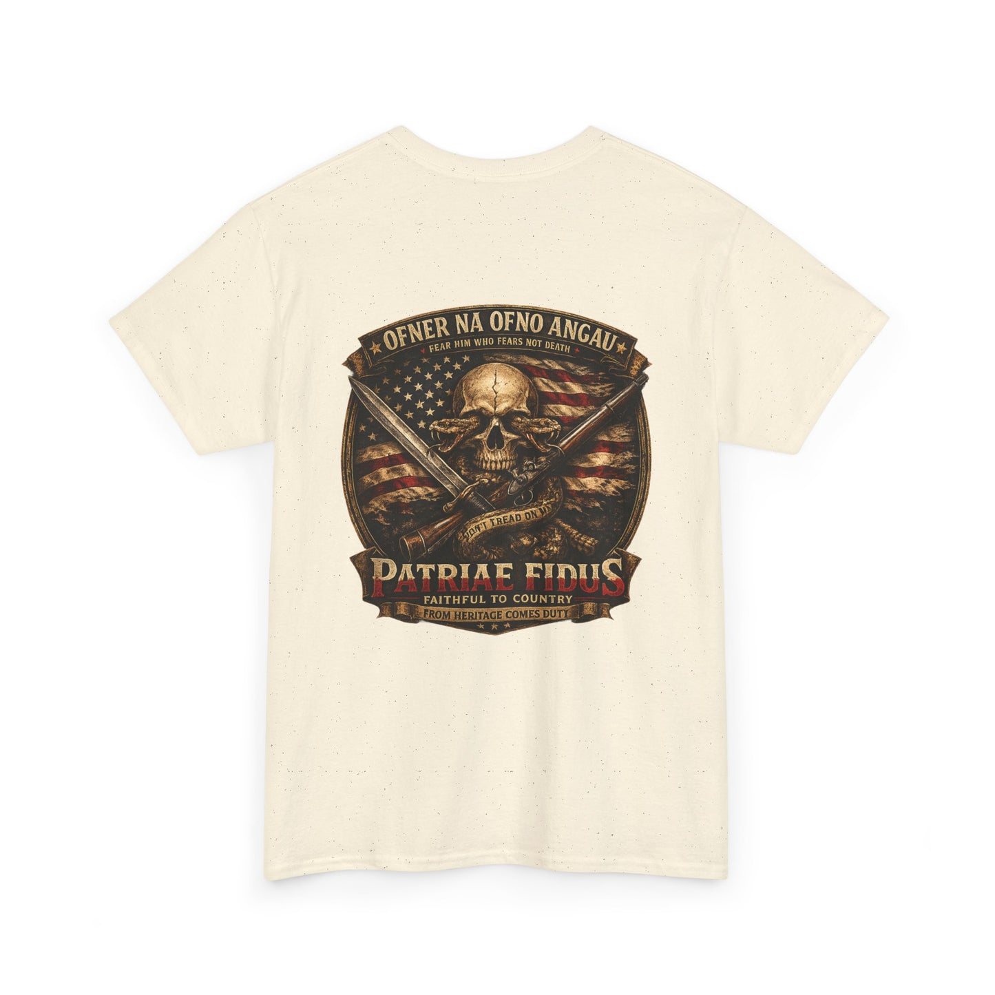 Skull & Rifles Tee — Patriotic American Skull T-Shirt