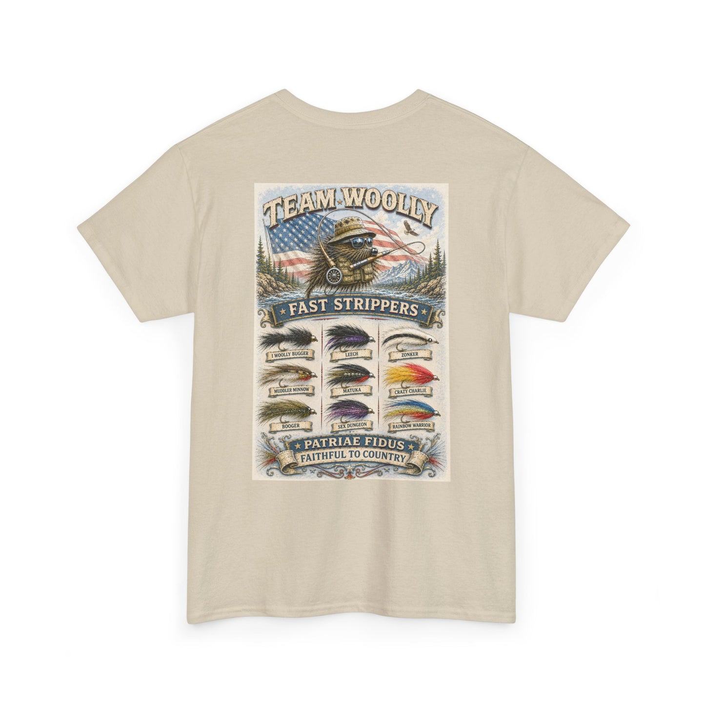 Team Woolly Streamer Collection T-Shirt: (Fast Strippers)