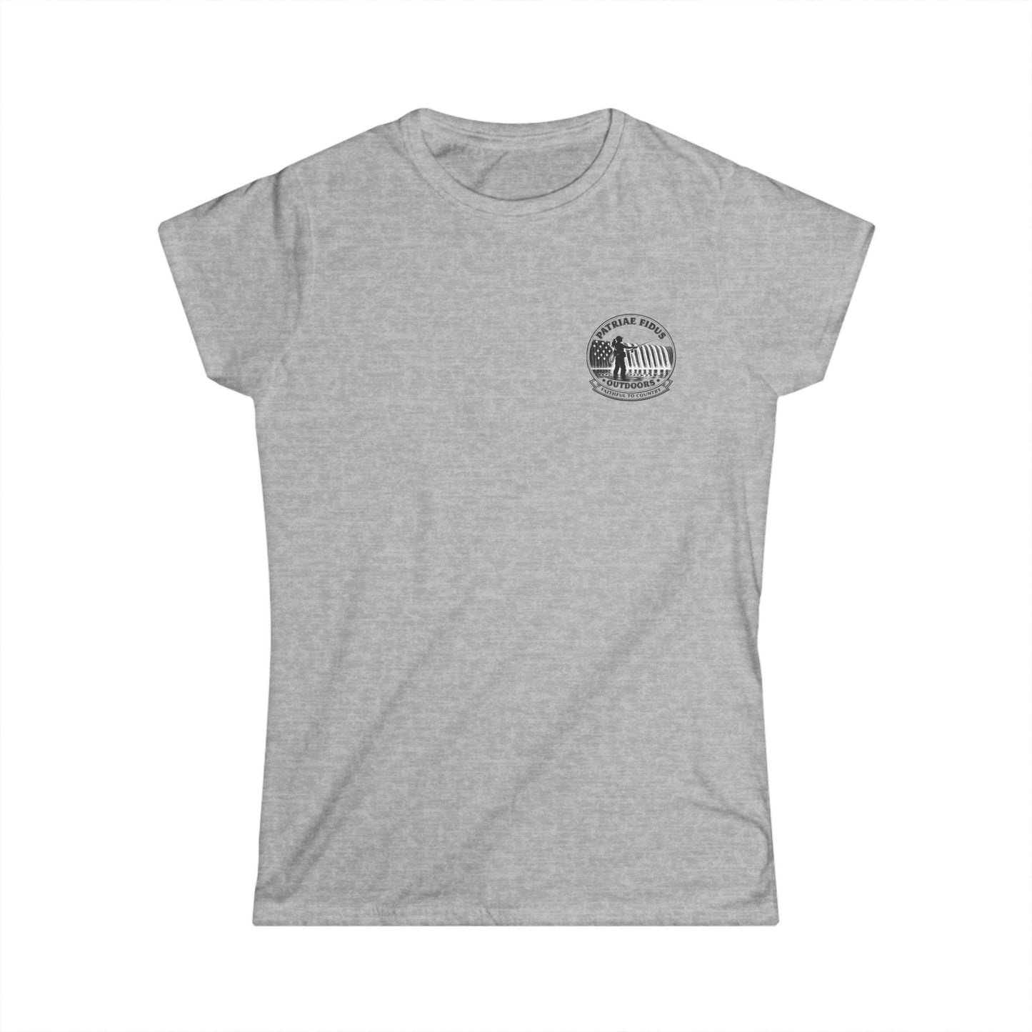 Women's Fly Fishing Tee — "Cast, Breathe, Repeat" Nature Graphic