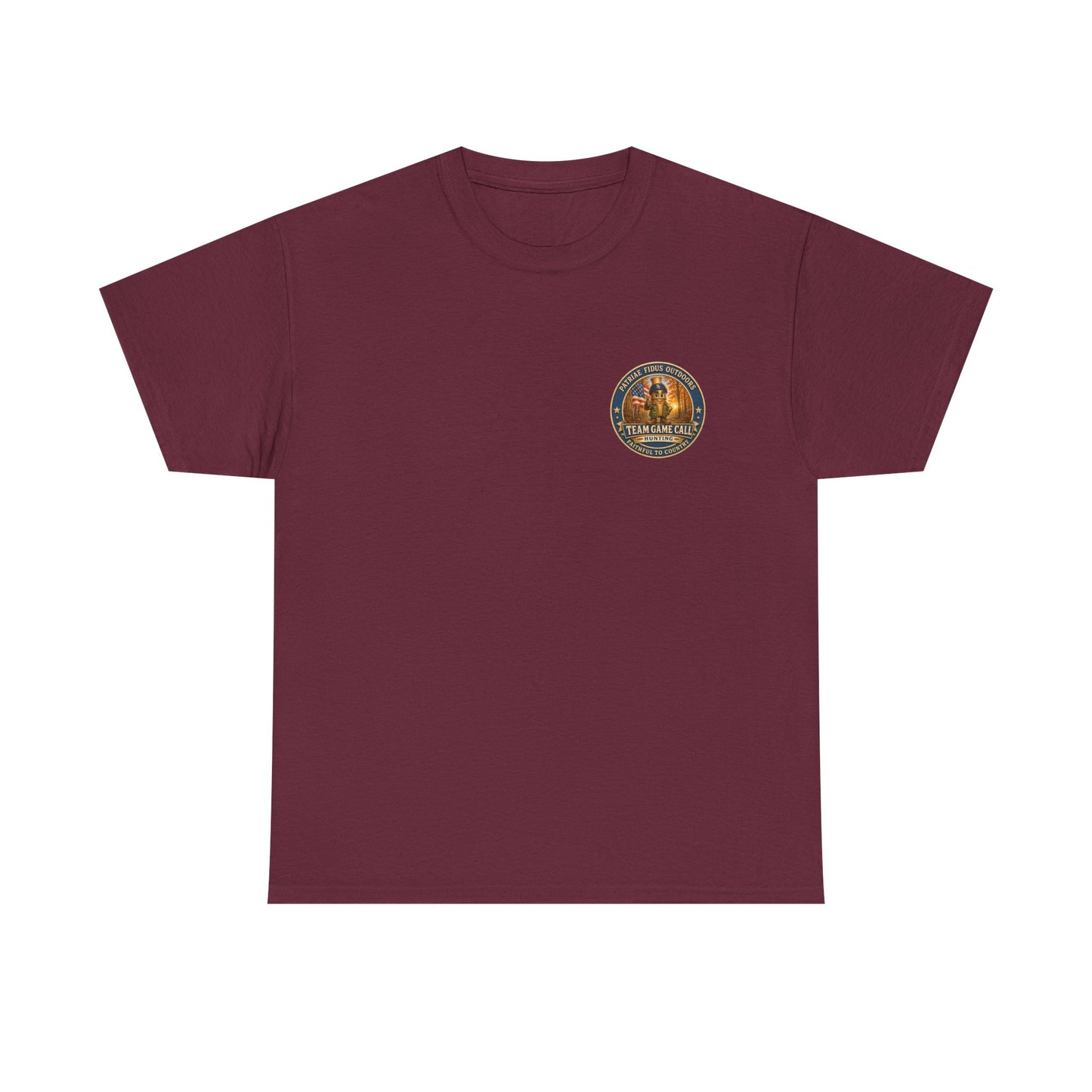Hunting Dogs T-Shirt — Patriæ Fidus Outdoor "Hunt Hard Live Free" Graphic Tee