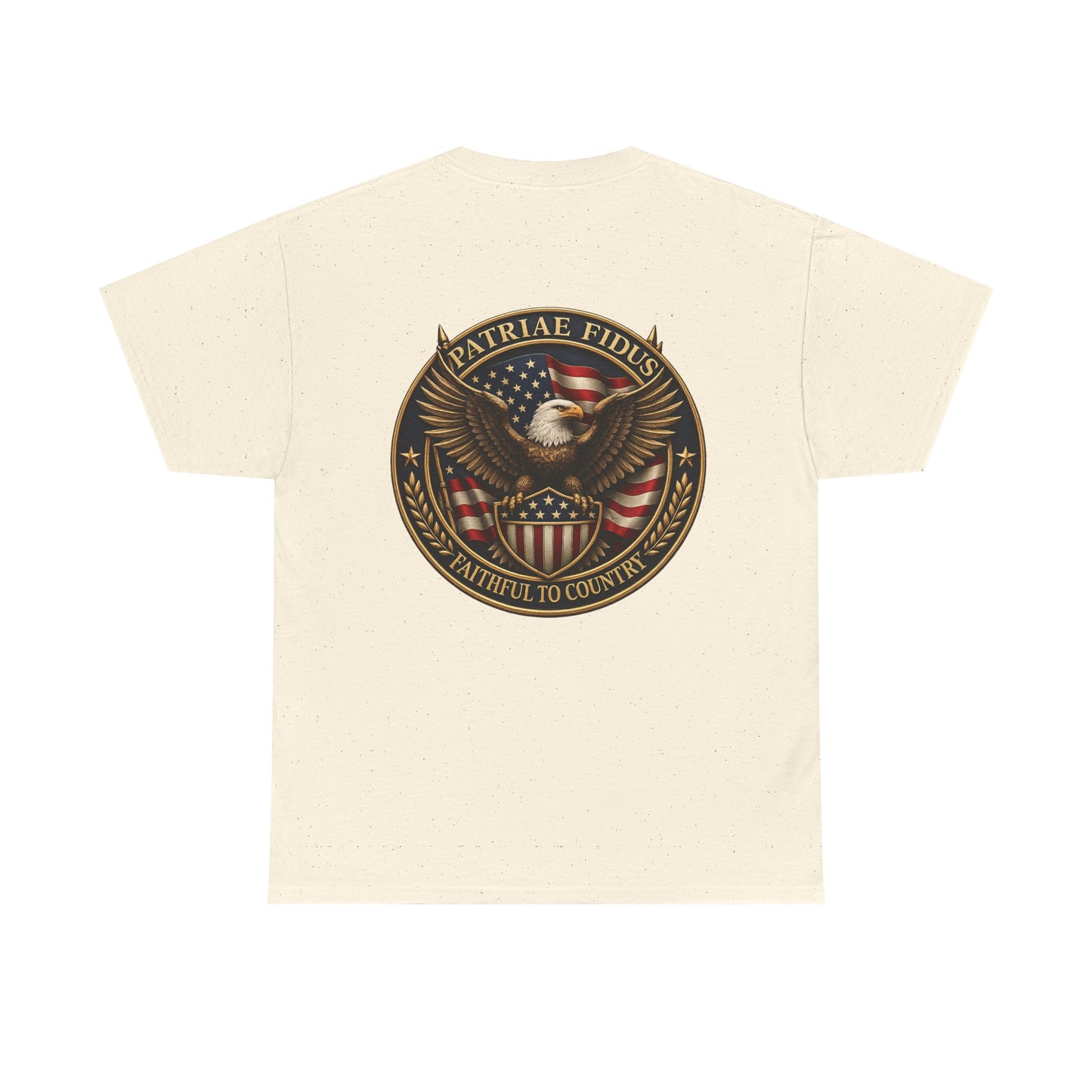 Patriotic "Patriae Fidis" American Flag - Eagle Graphic  T‑Shirt