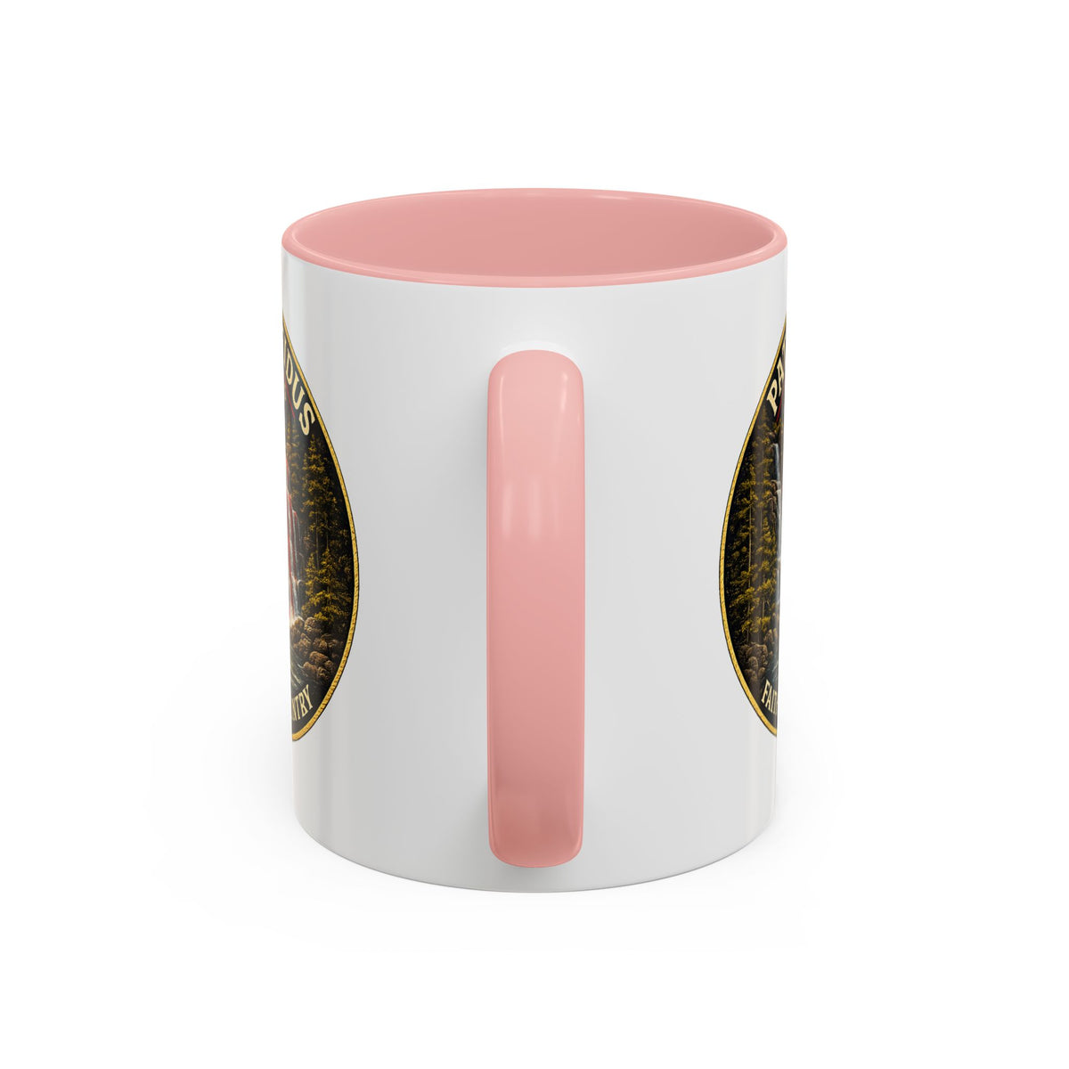 Patriae Fidus Flag Waterfall Accent Coffee Mug (11/15oz) — Faithful to Country