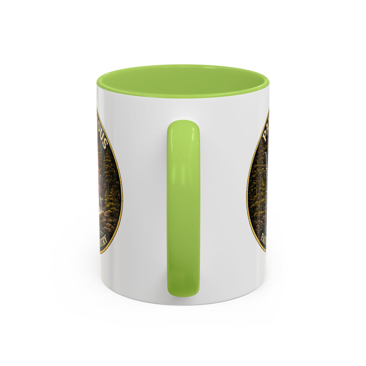 Patriae Fidus Flag Waterfall Accent Coffee Mug (11/15oz) — Faithful to Country