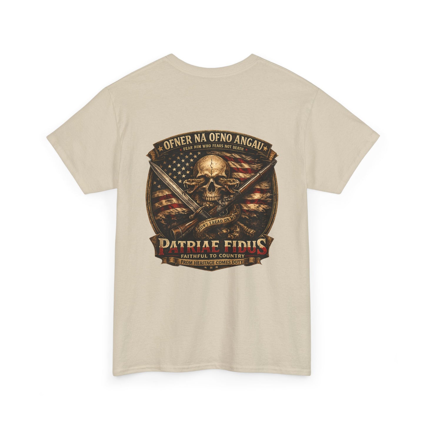 Skull & Rifles Tee — Patriotic American Skull T-Shirt