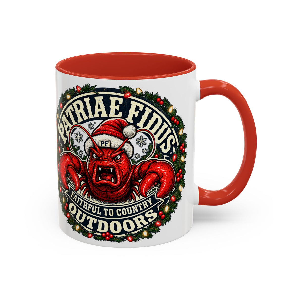 Coffee Mug - 'Patriae Fidus' Holiday Outdoors Kraken Design