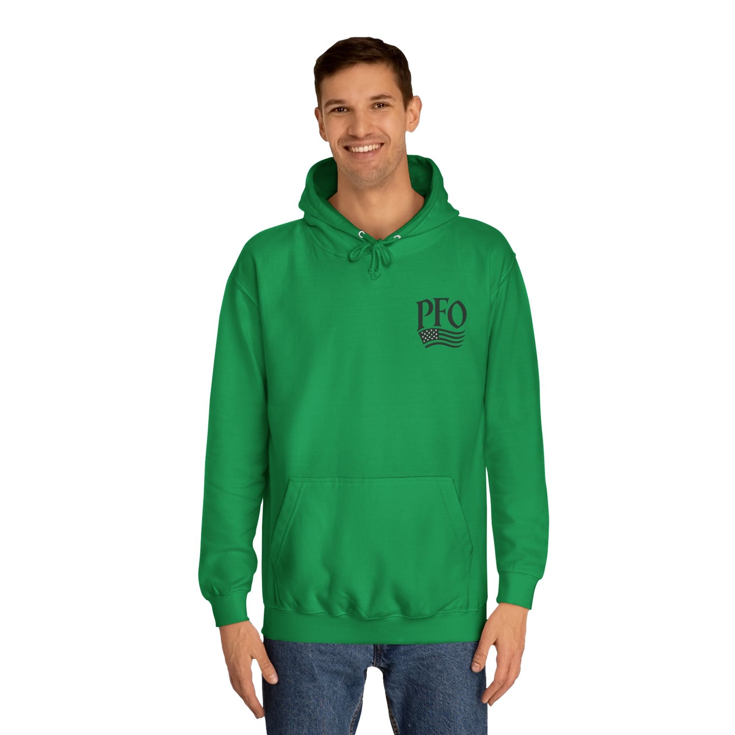 PFO College Hoodie – Vintage Campus Seal Pullover