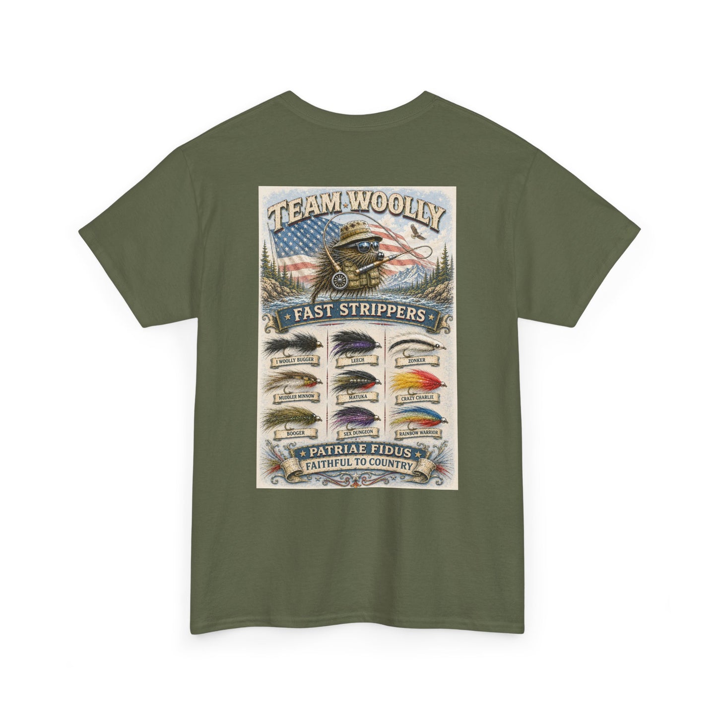 Team Woolly Streamer Collection T-Shirt: (Fast Strippers)