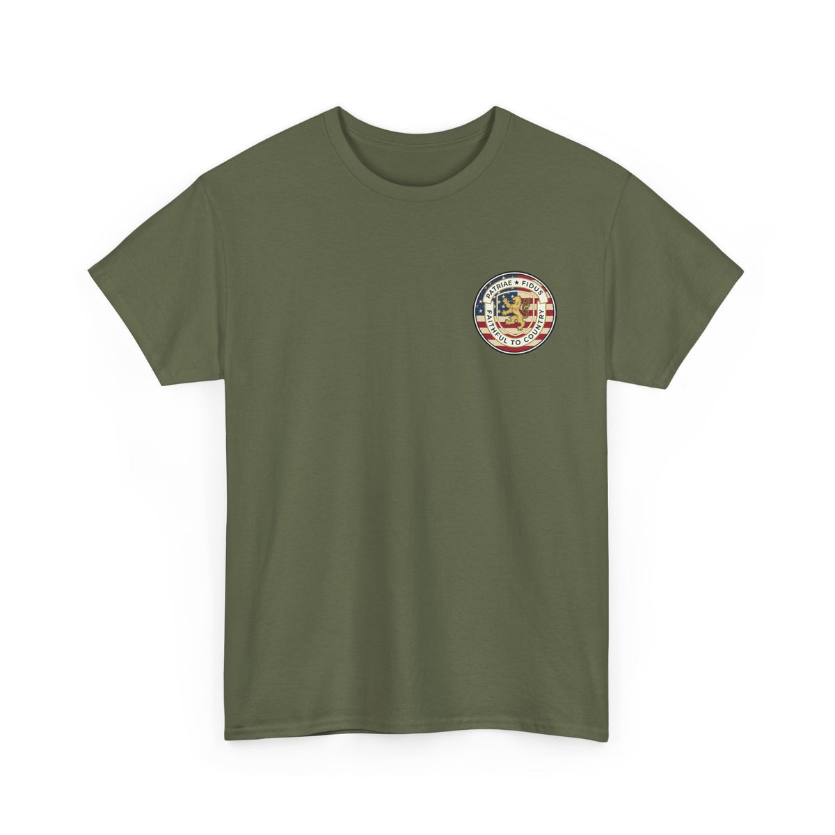 Patriotic "Patriae Fidis" American Flag - Eagle Graphic  T‑Shirt