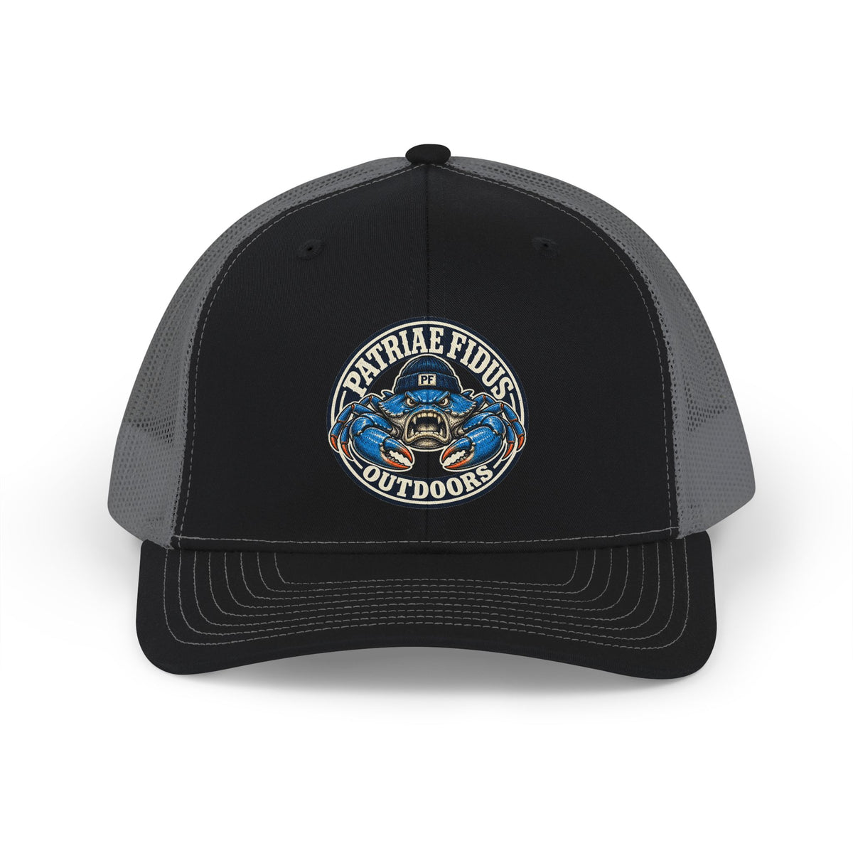 Blue Crab Outdoors Trucker Cap – Patriæ Fidus Embroidered Snapback