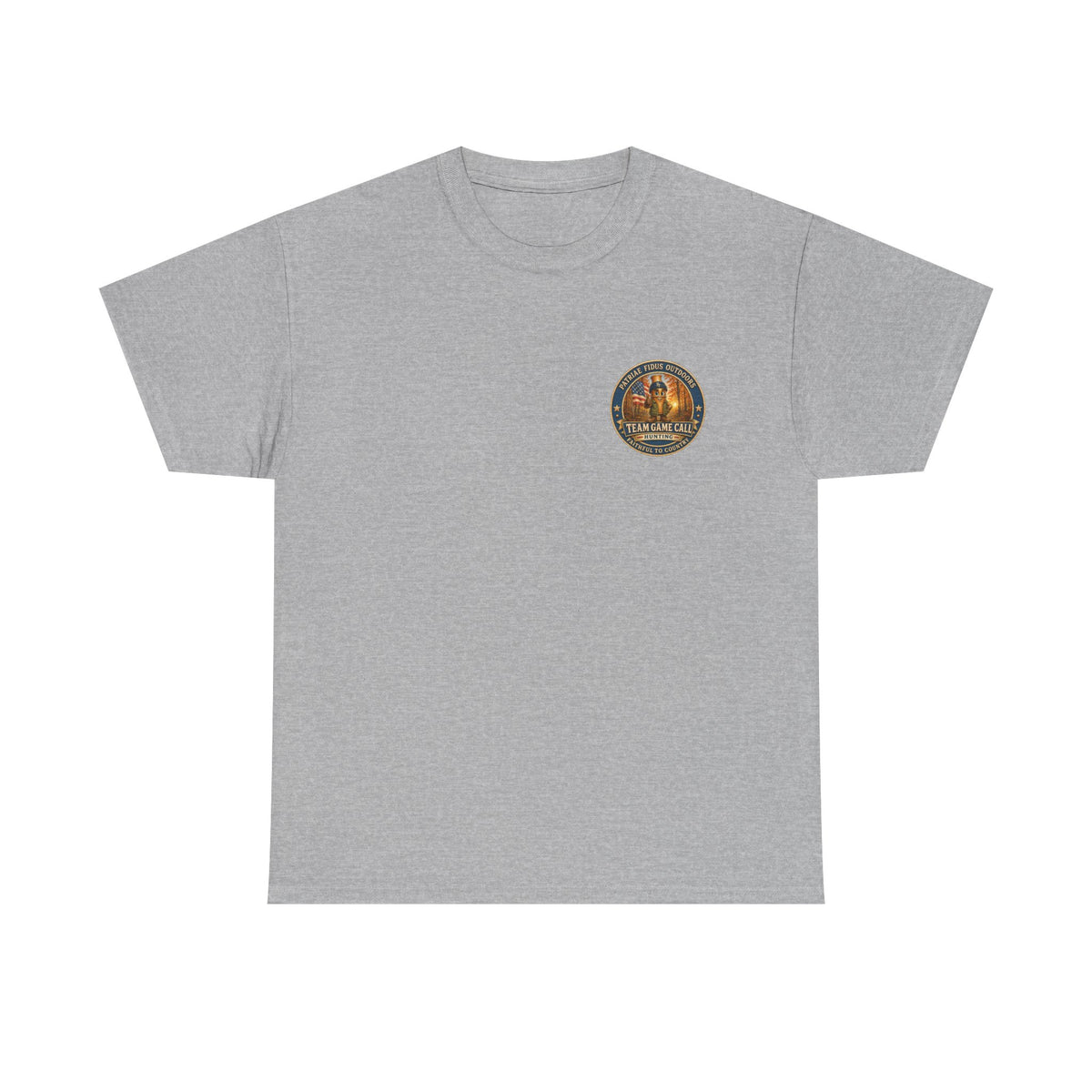 Patriae Fidus Outdoor Bear T-Shirt – American Flag Hunting Graphic Tee