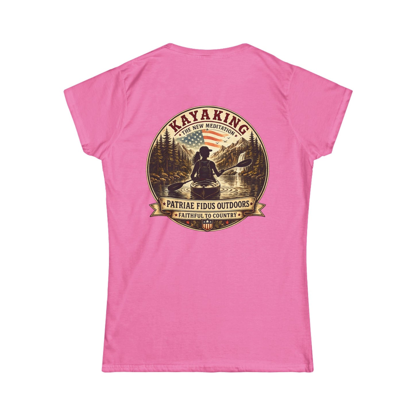 PFO Logo Women's Tee — Patriotic American Flag Graphic T-Shirt