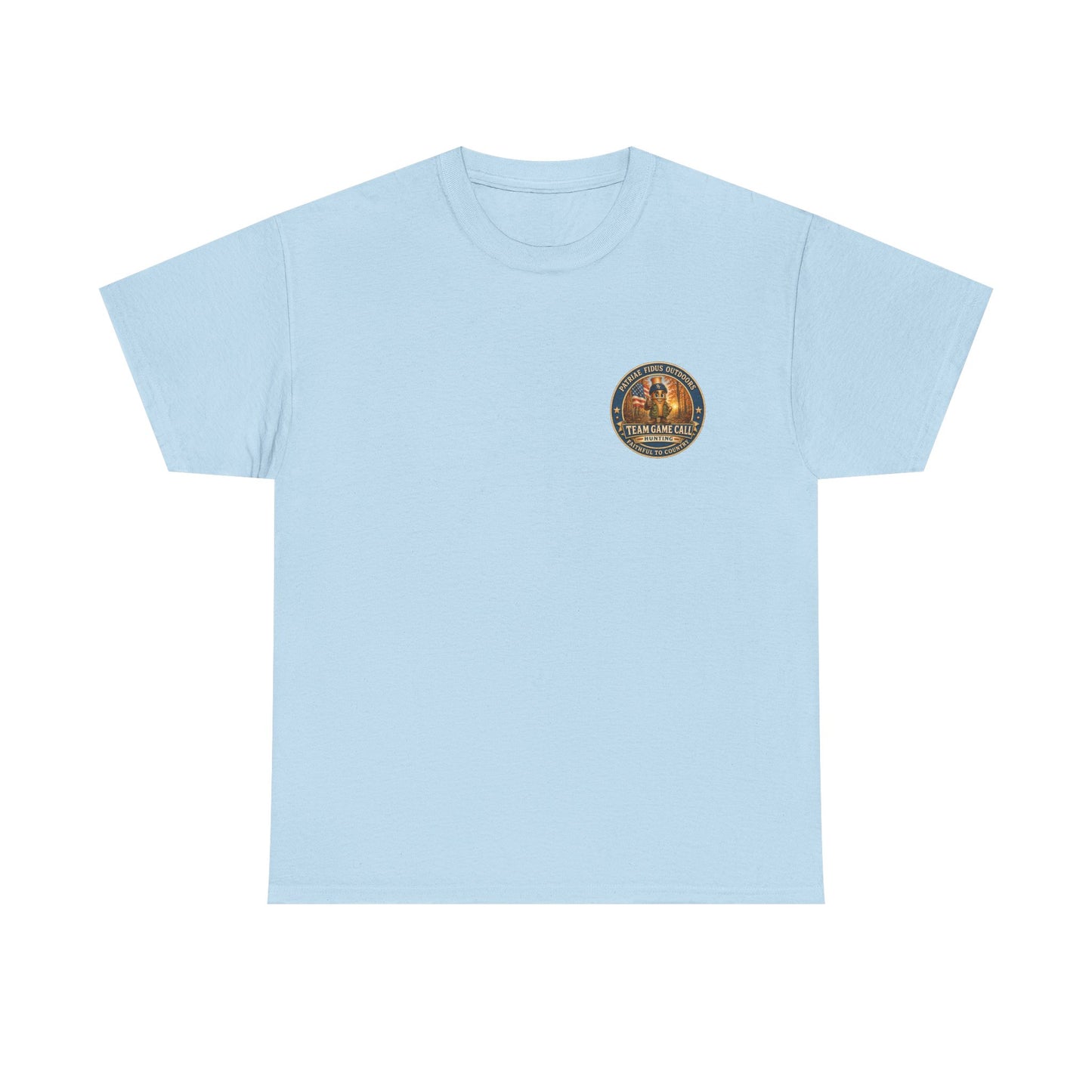 Hunting Dogs T-Shirt — Patriæ Fidus Outdoor "Hunt Hard Live Free" Graphic Tee