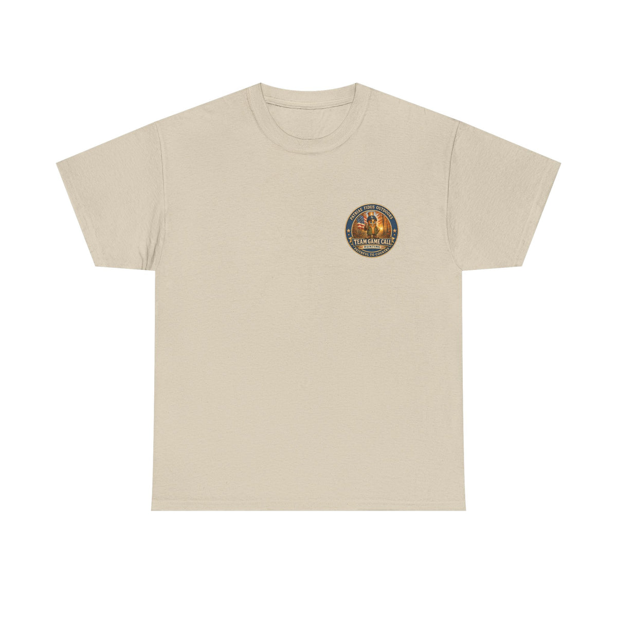 Patriae Fidus Outdoor Bear T-Shirt – American Flag Hunting Graphic Tee