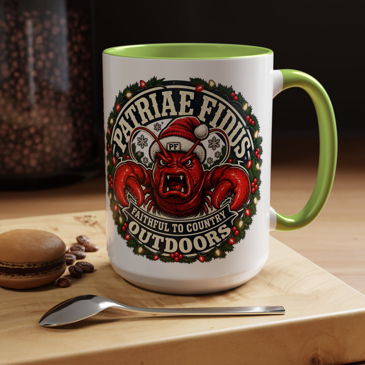 Coffee Mug - 'Patriae Fidus' Holiday Outdoors Kraken Design