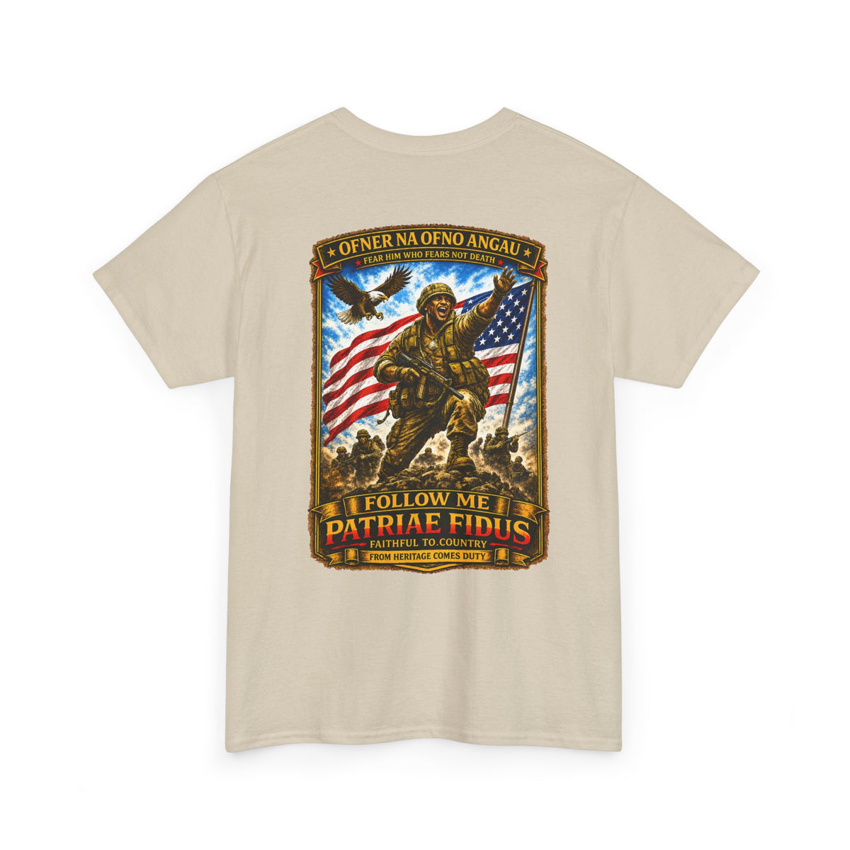 Iron Mike "Follow Me, Patriæ Fidus" Military Tribute T-Shirt