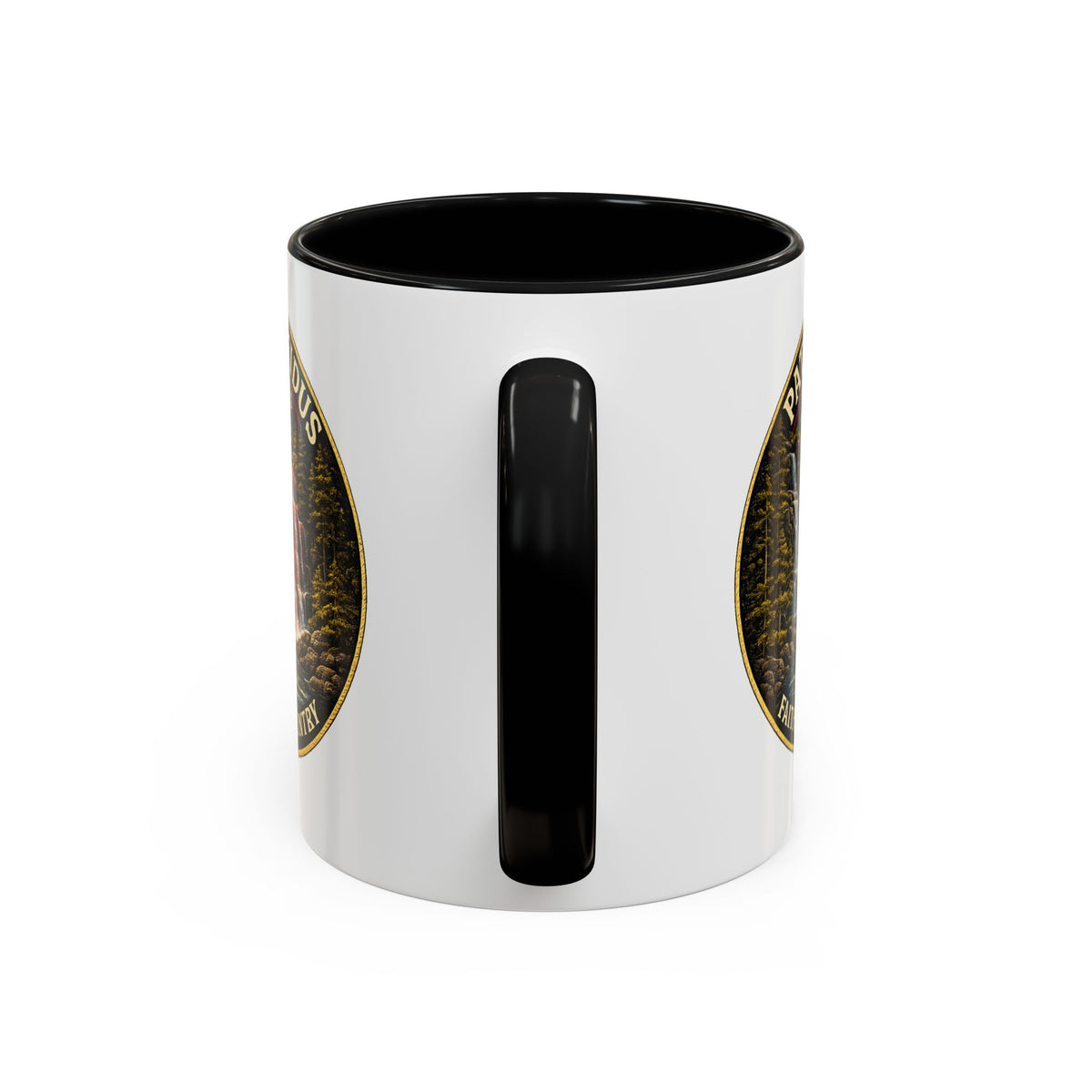 Patriae Fidus Flag Waterfall Accent Coffee Mug (11/15oz) — Faithful to Country