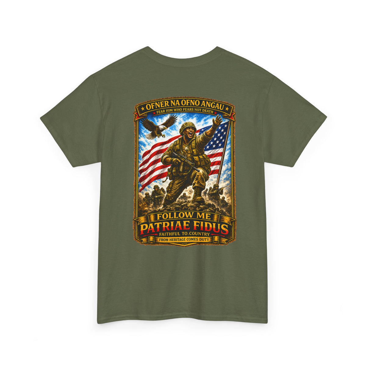 Iron Mike "Follow Me, Patriæ Fidus" Military Tribute T-Shirt