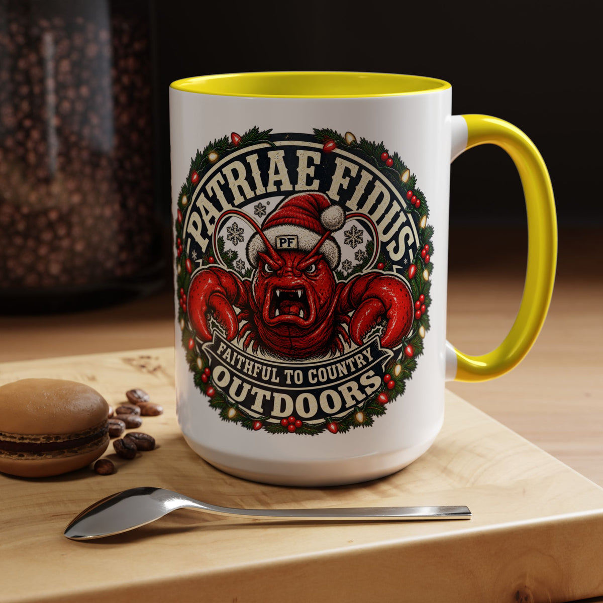 Coffee Mug - 'Patriae Fidus' Holiday Outdoors Kraken Design