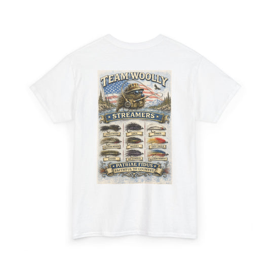 Team Woolly Streamers Fishing T-Shirt — Fly Fishing Lures Graphic Tee
