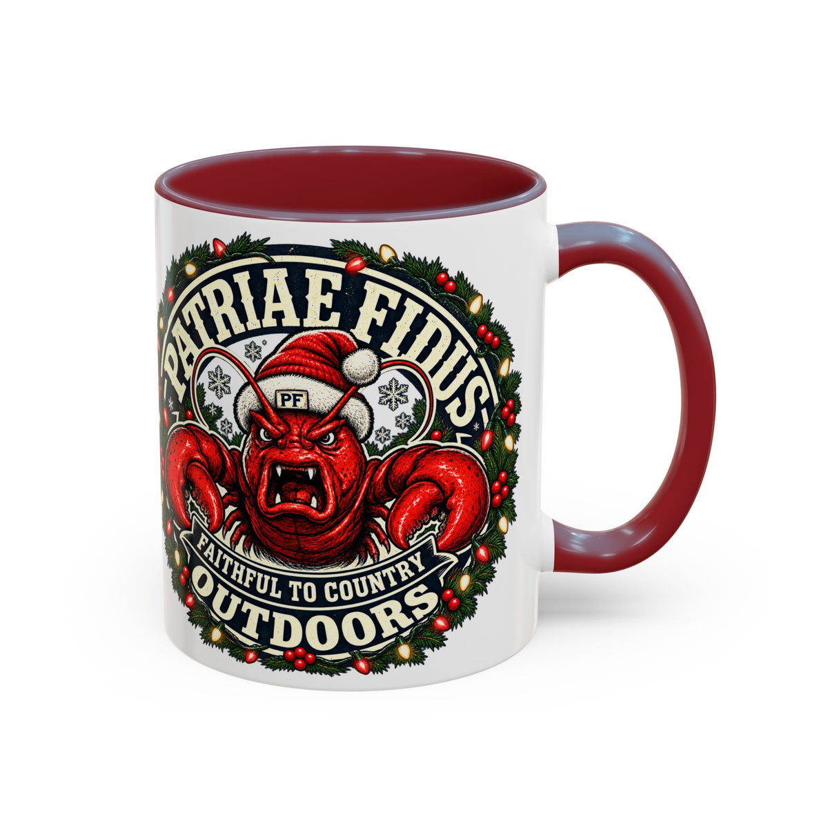 Coffee Mug - 'Patriae Fidus' Holiday Outdoors Kraken Design