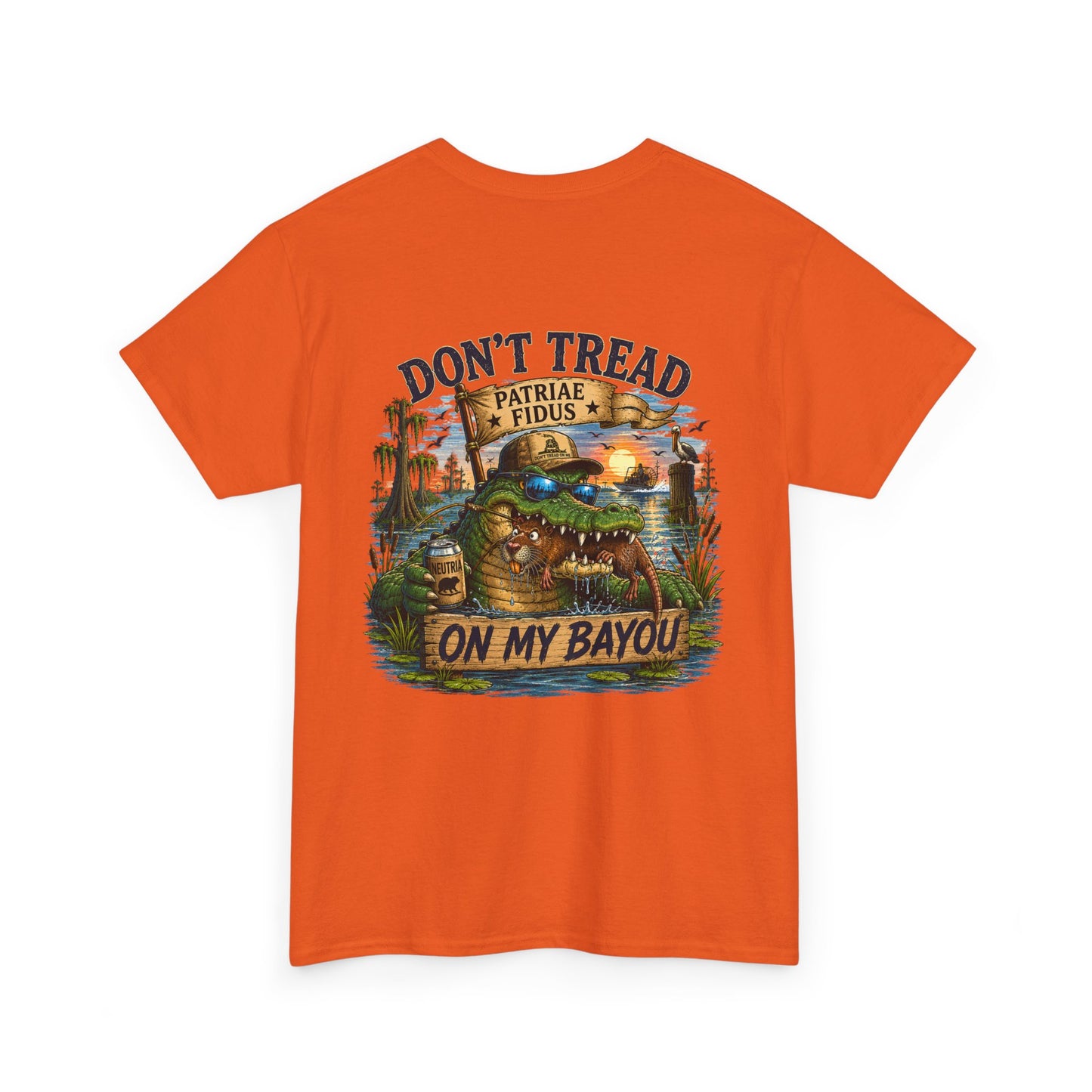 T-Shirt — "Don't Tread On My Bayou" Gator Graphic Tee
