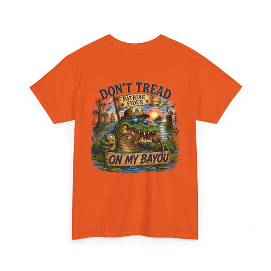 T-Shirt — "Don't Tread On My Bayou" Gator Graphic Tee