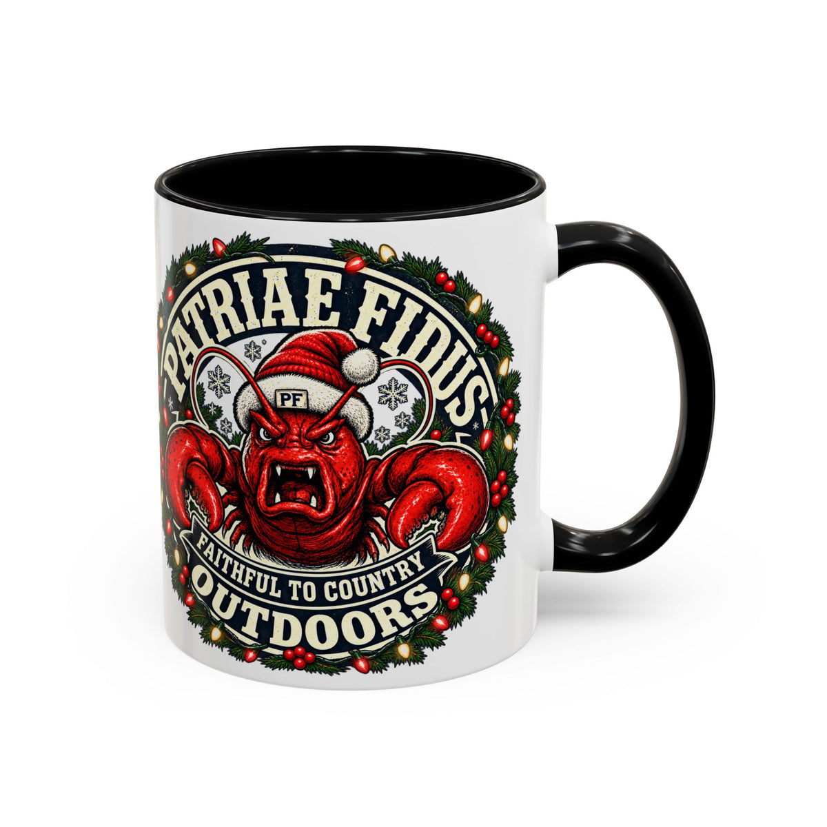 Coffee Mug - 'Patriae Fidus' Holiday Outdoors Kraken Design