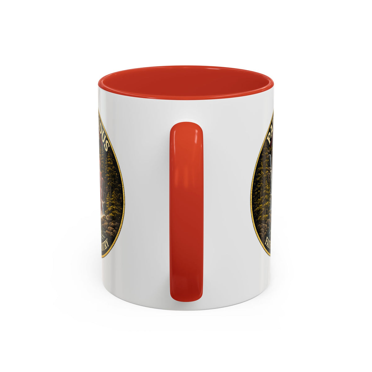 Patriae Fidus Flag Waterfall Accent Coffee Mug (11/15oz) — Faithful to Country