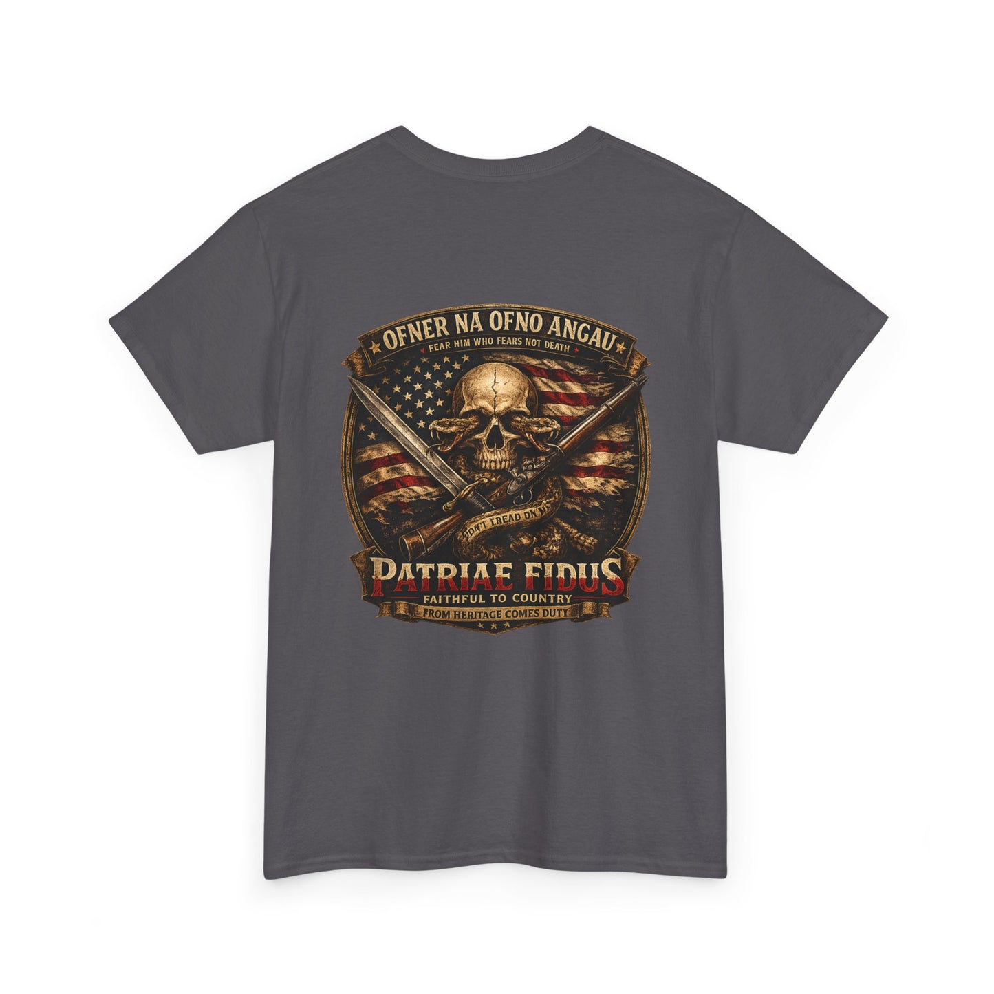 Skull & Rifles Tee — Patriotic American Skull T-Shirt