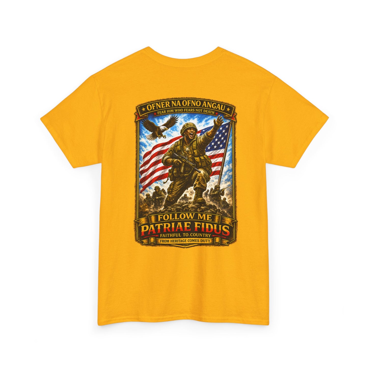 Iron Mike "Follow Me, Patriæ Fidus" Military Tribute T-Shirt