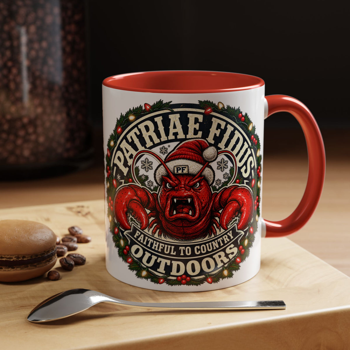 Coffee Mug - 'Patriae Fidus' Holiday Outdoors Kraken Design