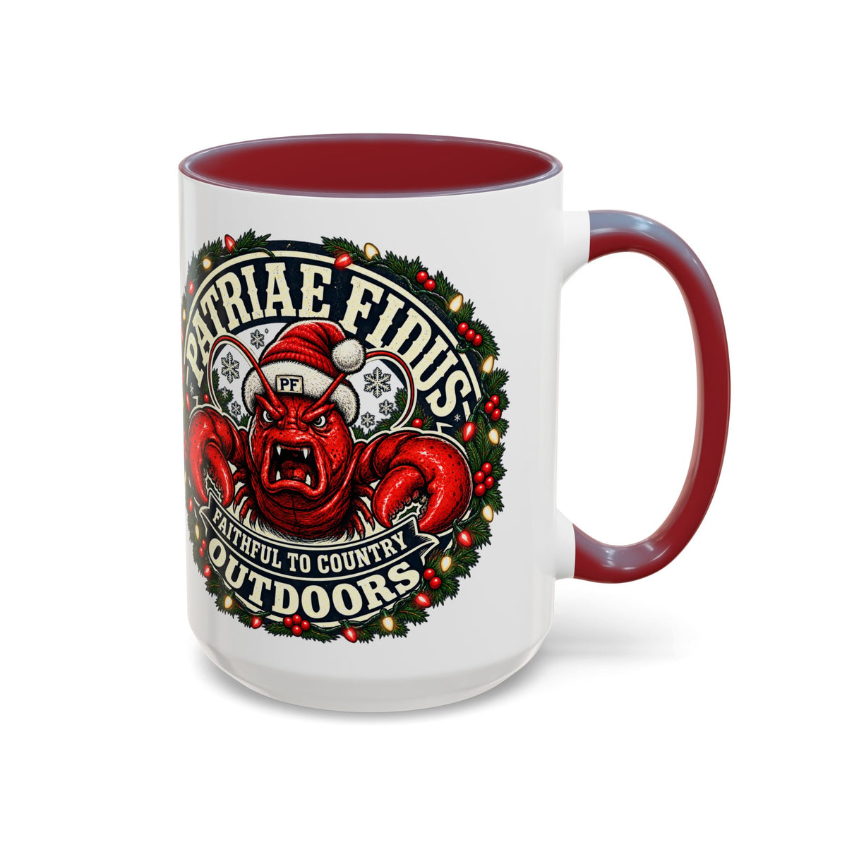 Coffee Mug - 'Patriae Fidus' Holiday Outdoors Kraken Design