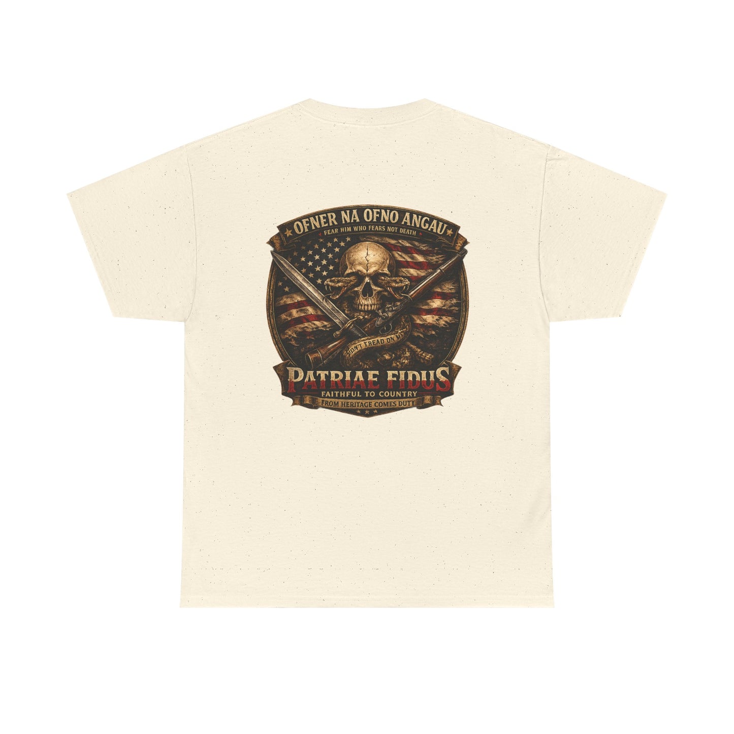 Skull & Rifles Tee — Patriotic American Skull T-Shirt