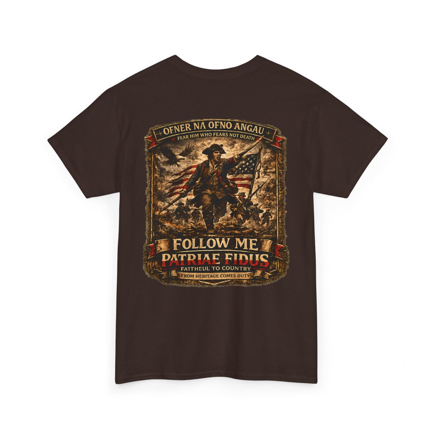 Veteran Patriot T‑Shirt — "I Follow Me, I Do Not Raise Fious" Military Flag Tee
