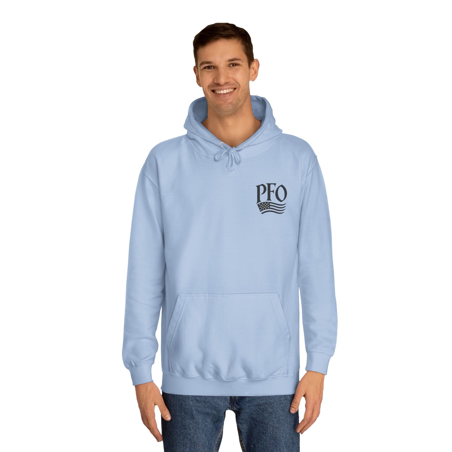PFO College Hoodie – Vintage Campus Seal Pullover