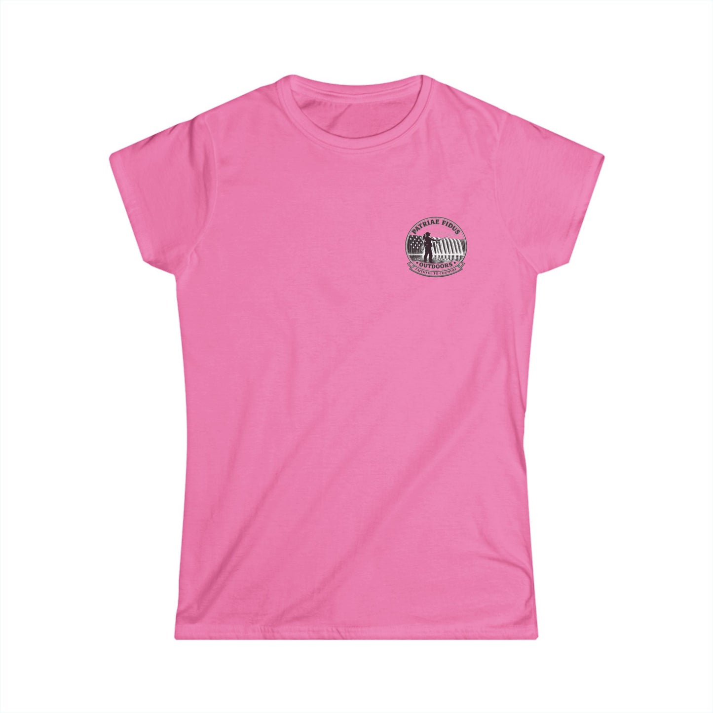 Women's Fly Fishing Tee — "Cast, Breathe, Repeat" Nature Graphic