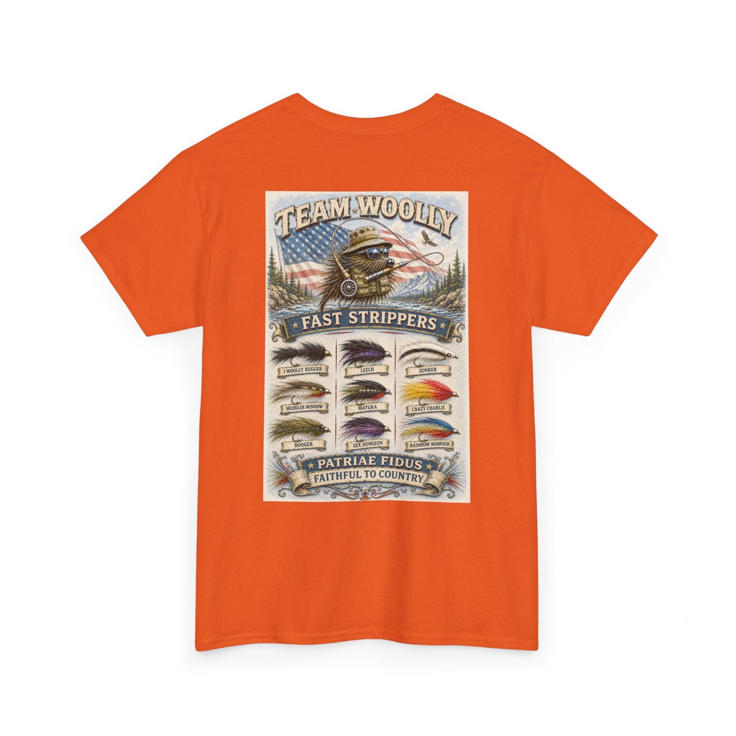 Team Woolly Streamer Collection T-Shirt: (Fast Strippers)