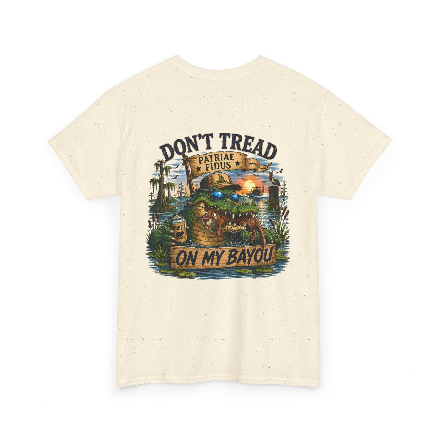 T-Shirt — "Don't Tread On My Bayou" Gator Graphic Tee