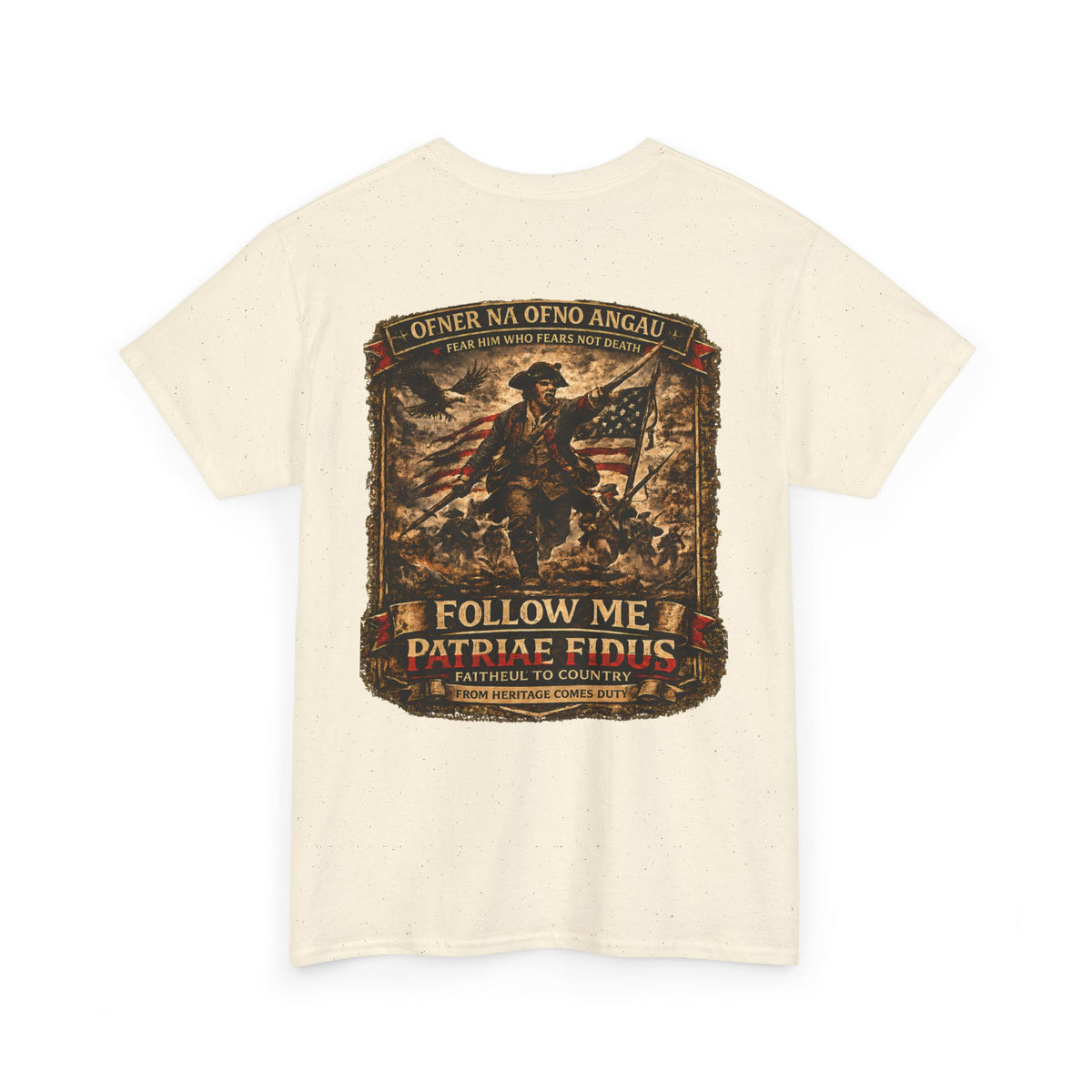 Veteran Patriot T‑Shirt — "I Follow Me, I Do Not Raise Fious" Military Flag Tee