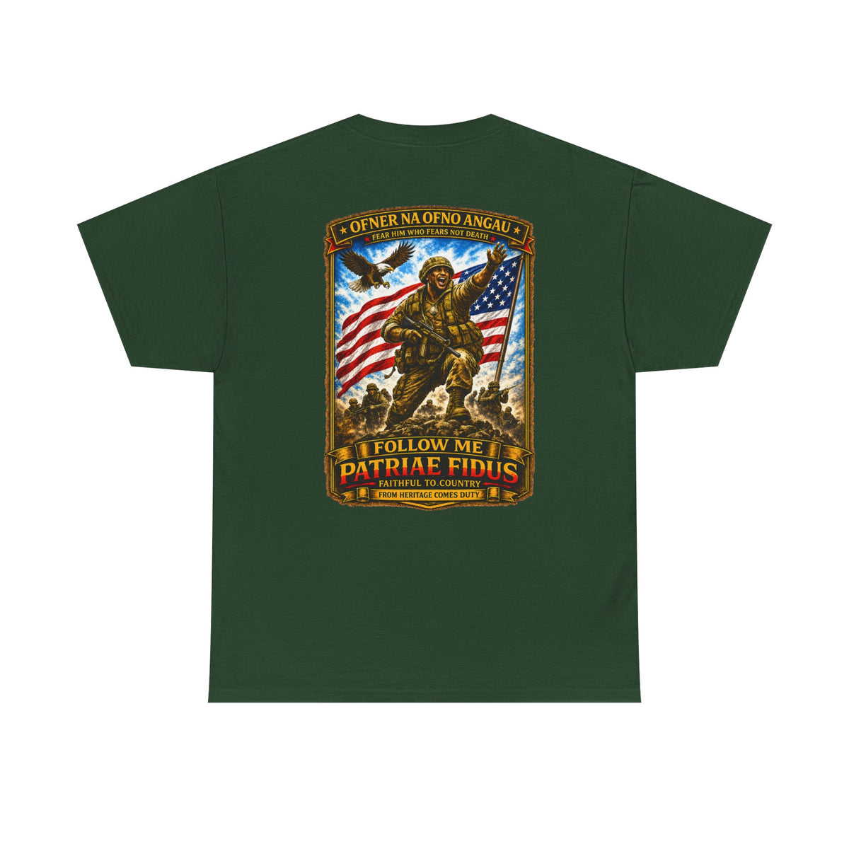 Iron Mike "Follow Me, Patriæ Fidus" Military Tribute T-Shirt