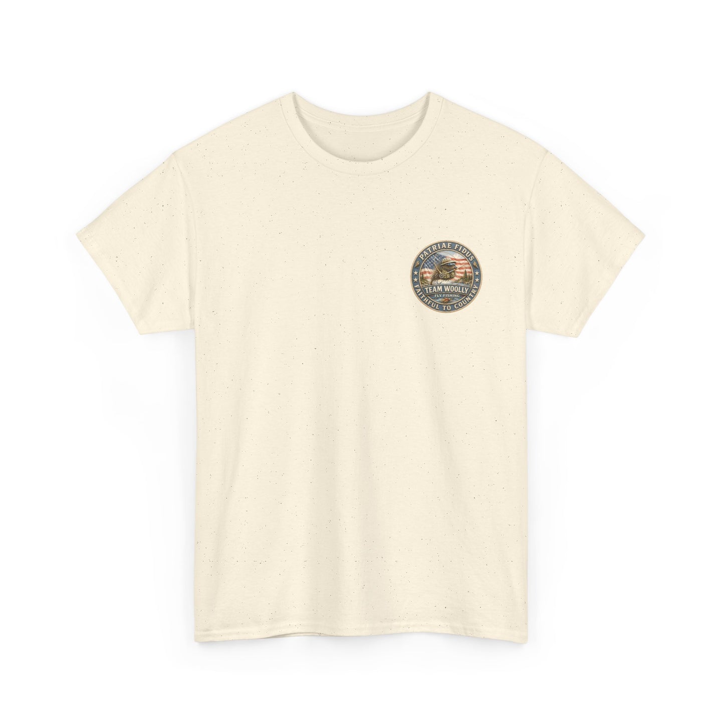 "Never Caught in an Ugly Place" T-Shirt - Trout Patriae Fidus Outdoors - Outdoors Graphic